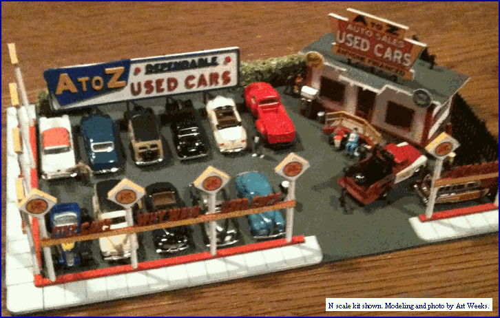 BLAIR LINE HO SCALE A-to-Z Used Cars kit