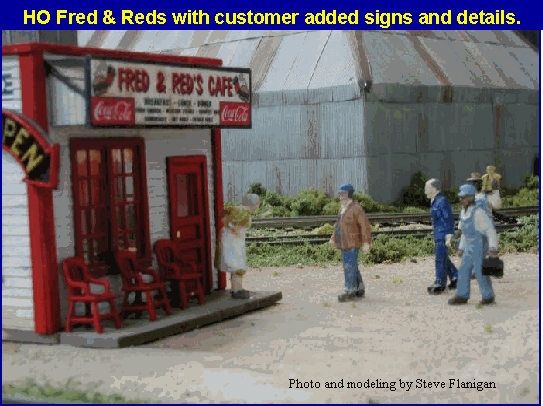 HO KIT Laser-Cut Fred & Red's Cafe 