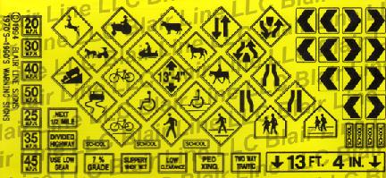 Blair Line 106 HO Scale Warning Signs #2 for sale online 