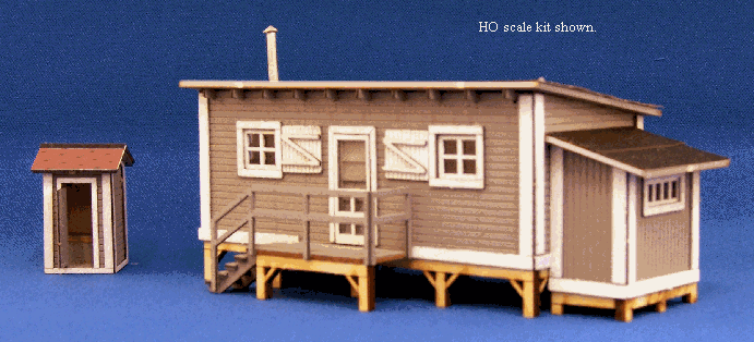 Blair Line 1000 Joe´s Cabin & Outhouse Hütte & Schuppen N 1:160 Laser Cut 